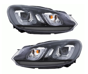 Paire de phares avant pour Volkswagen Golf 6 2008 - 2012