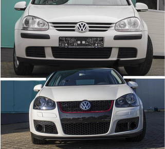 Paire de phares pour Volkswagen Golf 5 + Jetta