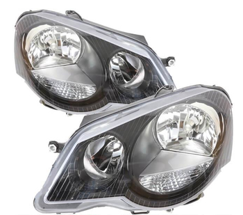 Paire de phares avant pour Volkswagen Polo 9N3 2005 - 2009