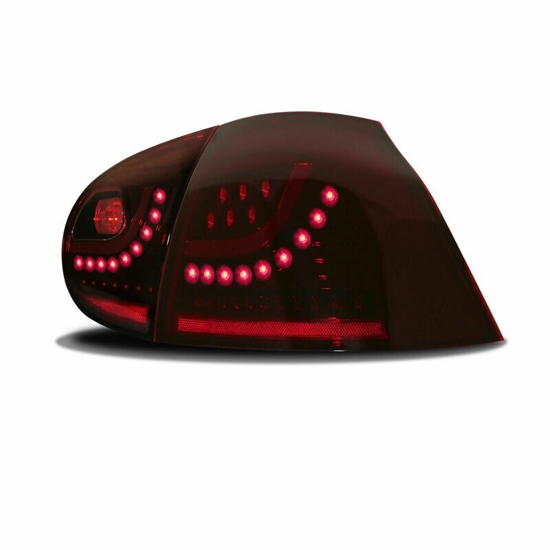 Paire de feux arrière à LED rouge fumée pour Volkswagen Golf 5 2003 - 2008