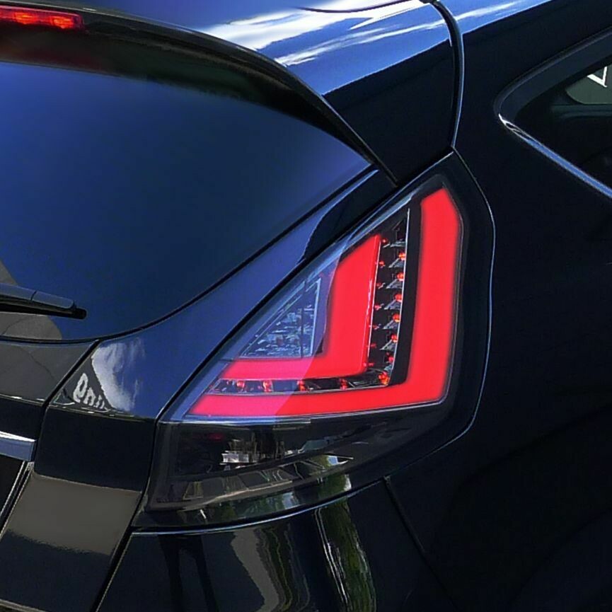 Paire de feux arrière noir pour Ford Fiesta 2008 - 2012