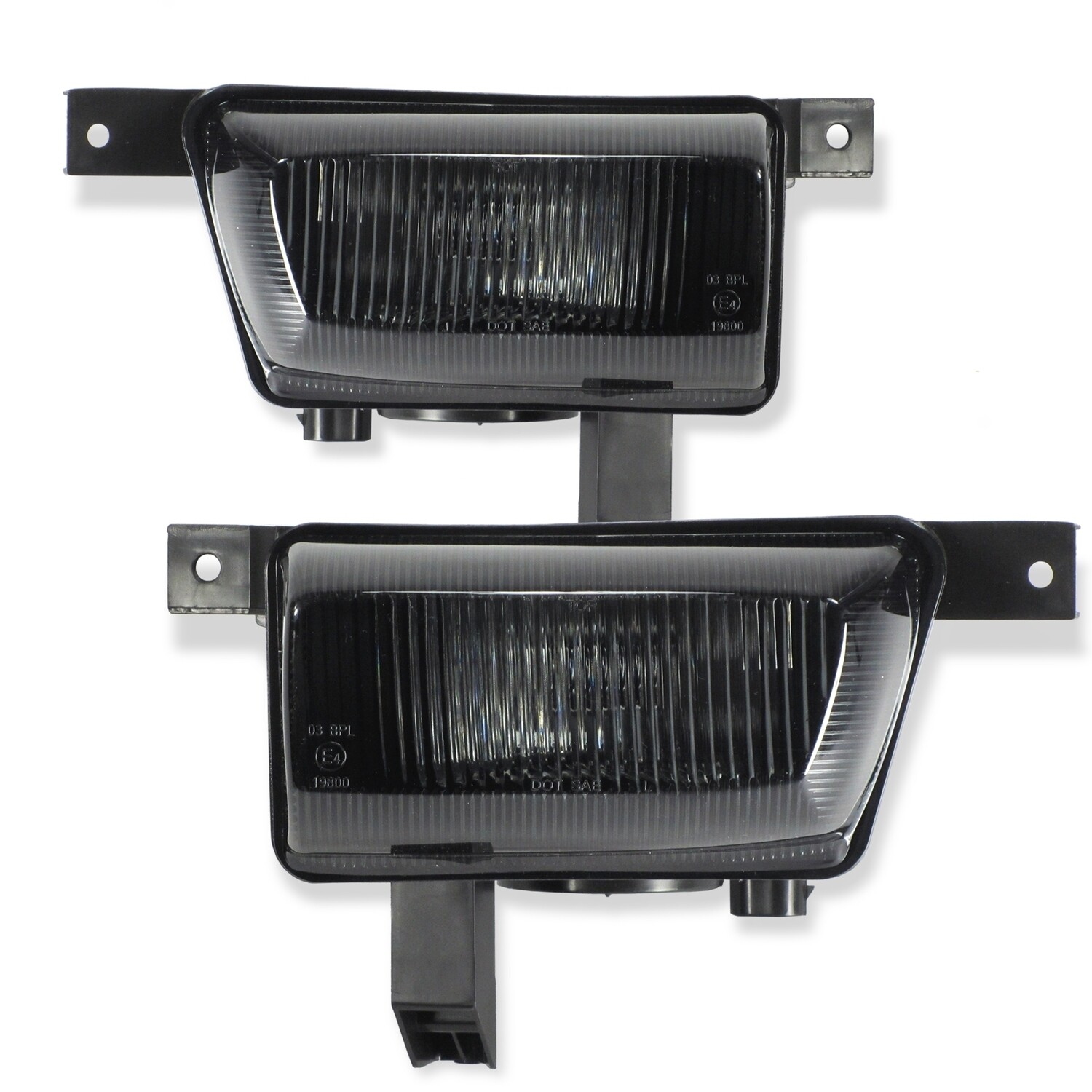 Paire de feux antibrouillard noir fumé pour Opel Astra G 1998 - 2009