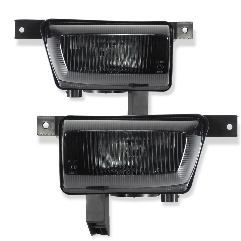 Paire de feux antibrouillard noir fumé pour Opel Astra G 1998 - 2009