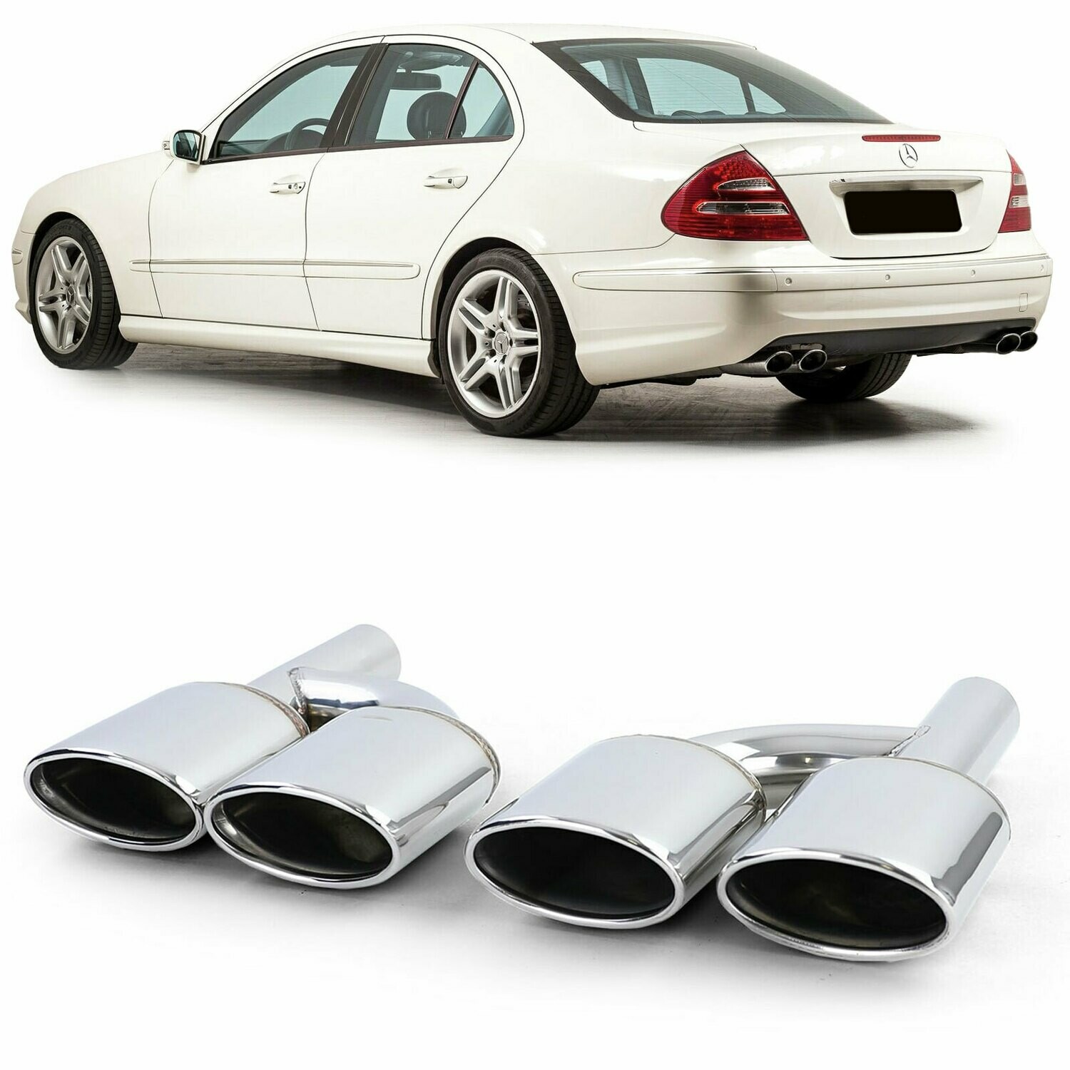Sorties d'échappement pour Mercedes W204 W211 W212 W164 W166 W221 R230