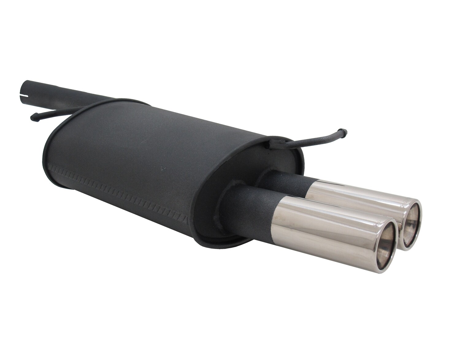 Silencieux / Pot d'échappement pour Audi A4 B6 / 8E 2x76mm à partir de 2001
