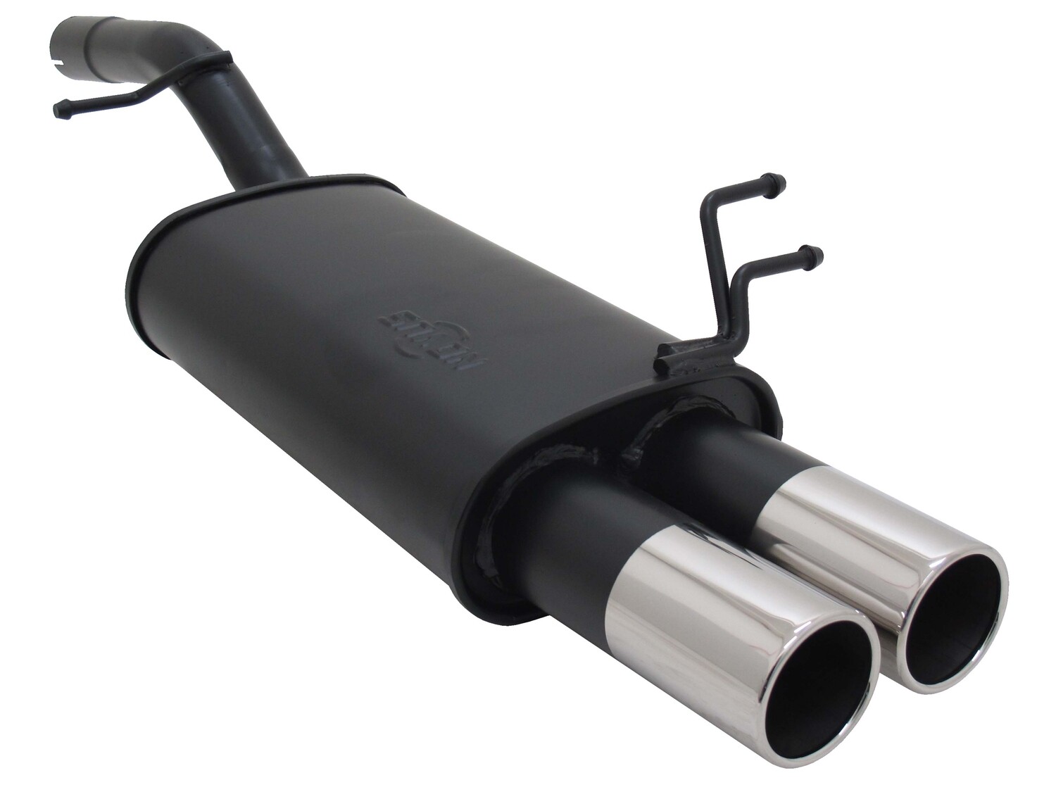 Silencieux / Pot d'échappement 2x76mm pour Ford Fiesta JH / JD 2001 - 2008