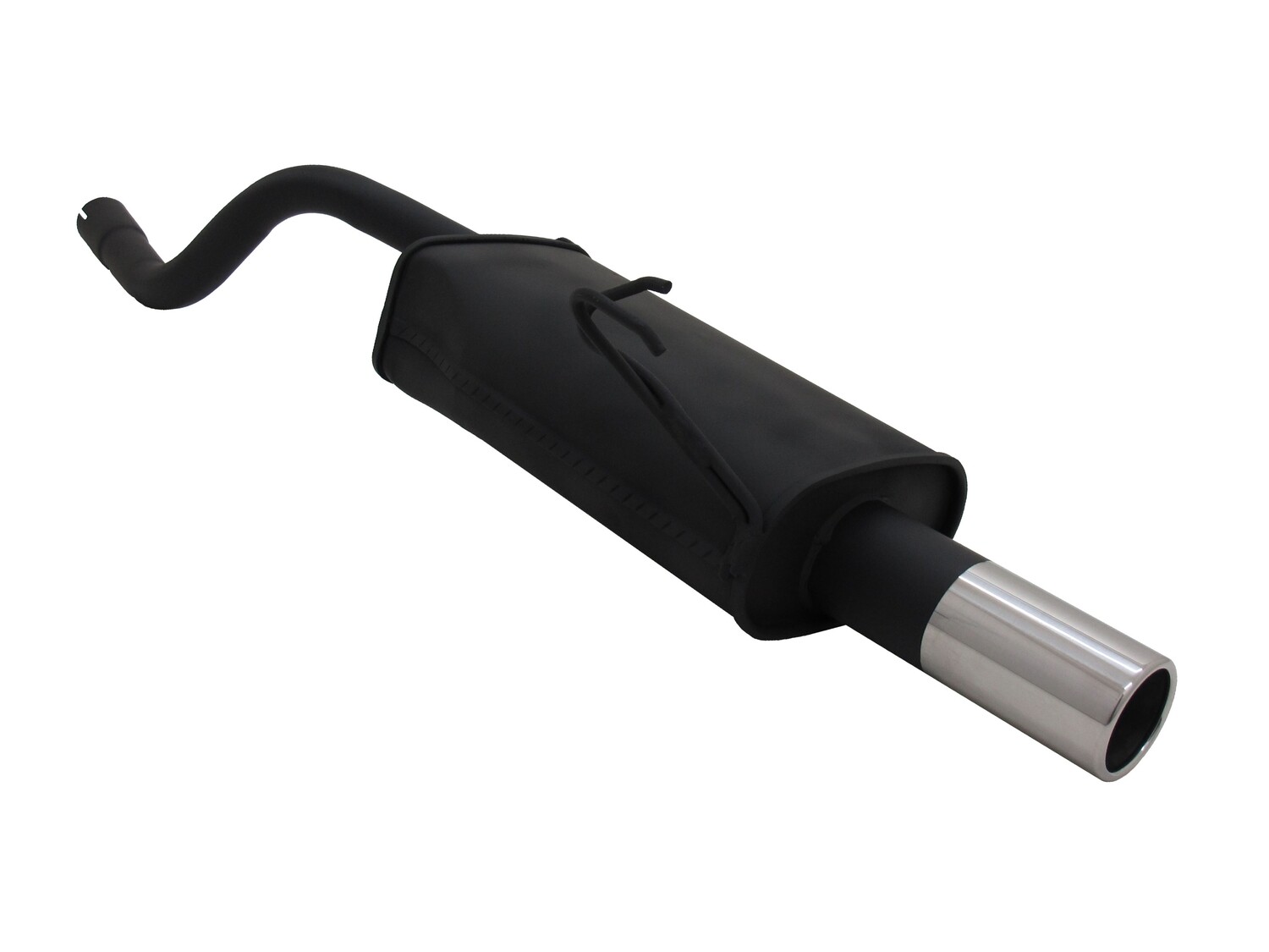 Silencieux / Pot d'échappement 1x76mm pour Fiat Punto 2 188 1999 - 2003