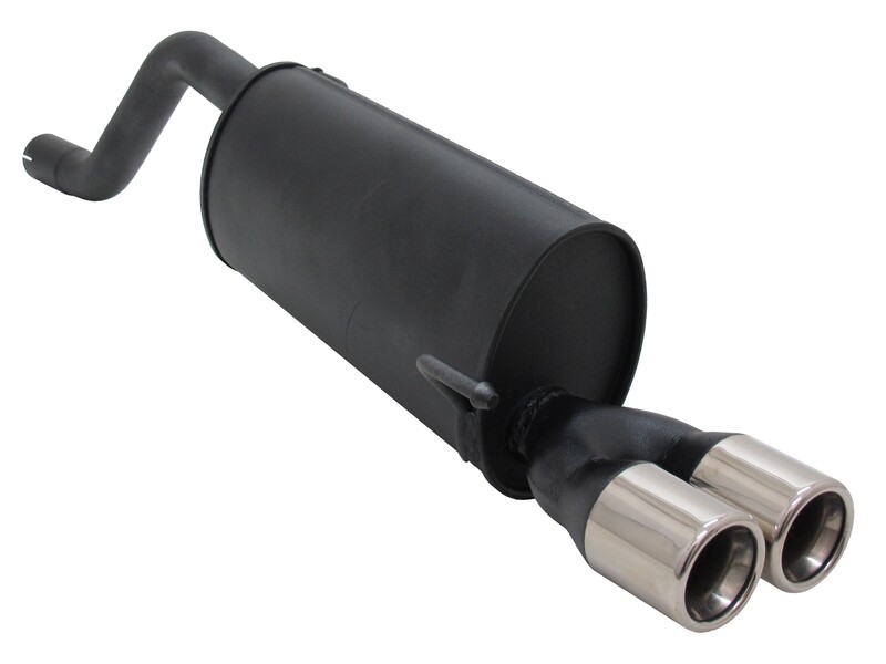 Silencieux / Pot d'échappement 2x76mm pour Fiat Punto IV Abarth 199 à partir de 2007