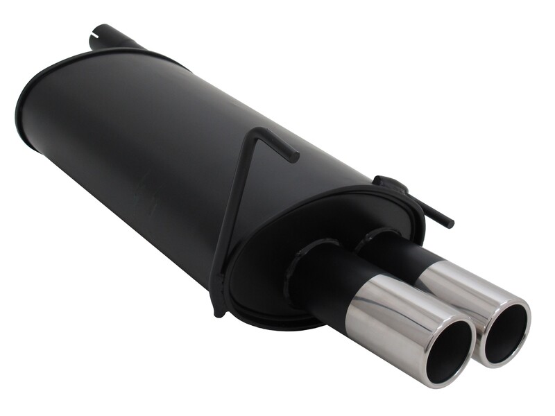 Silencieux / Pot d'échappement 2x76mm pour Mercedes Classe C W202 1993 - 2000