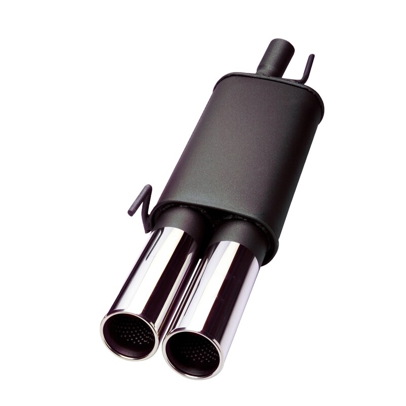 Silencieux / Pot d'échappement 2x90mm pour Mercedes Classe C W202 1993 - 2000 + CLK W208 1997 - 2002