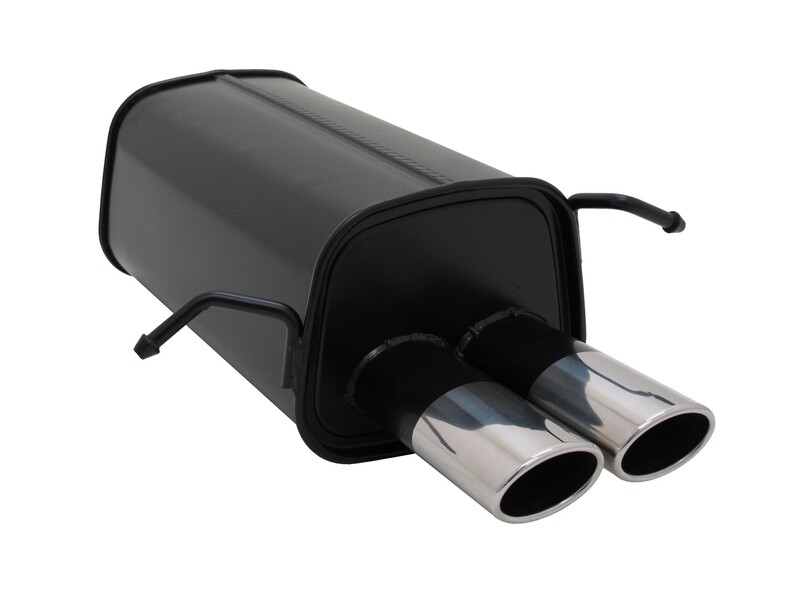 Silencieux / Pot d'échappement 2 x 85/58 mm pour Mercedes Classe C W203 à partir de 2000