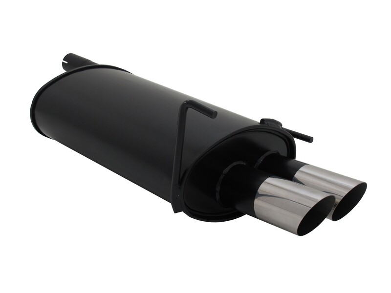 Silencieux / Pot d'échappement 2x76mm pour Mercedes  Classe C W202 1993 - 2000