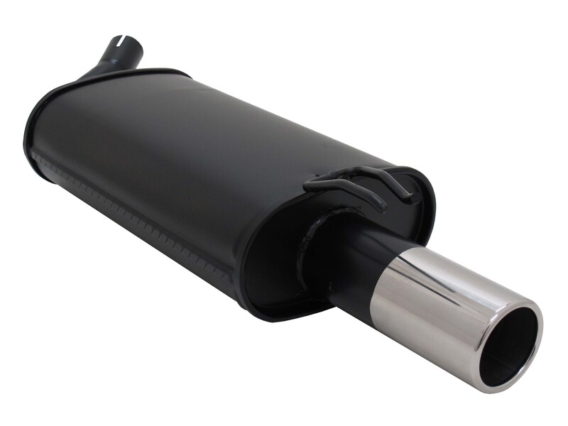 Silencieux / Pot d'échappement  en acier 1 x 76mm pour Renault Twingo I 1993 - 2007