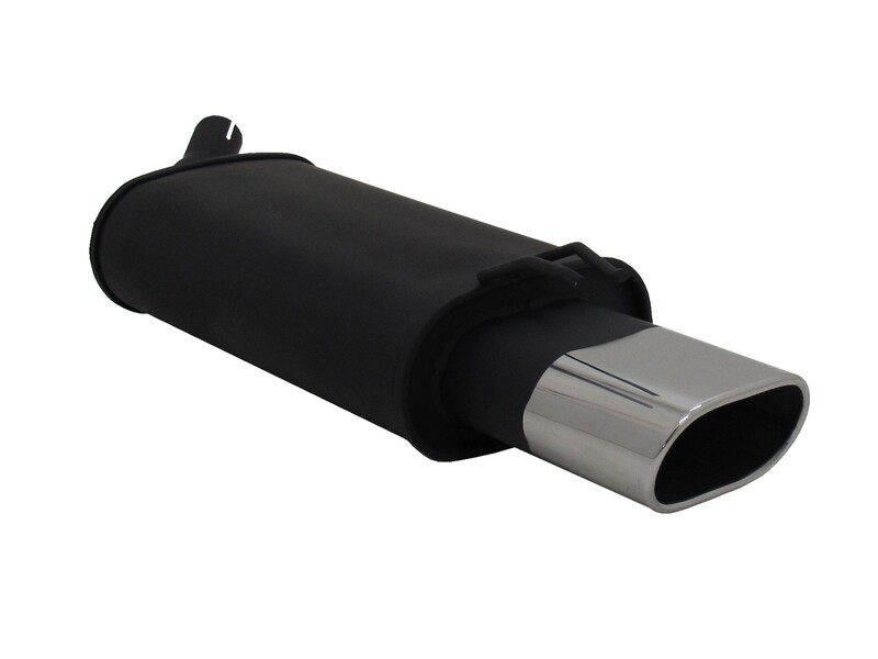 Silencieux / Pot d'échappement  en acier 135 x 75mm pour Renault Twingo I 1993 - 2007