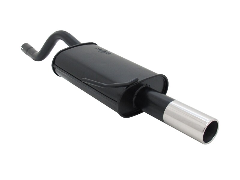 Silencieux / Pot d'échappement  en acier 1x76mm pour Renault Clio 2 à partir de 1998