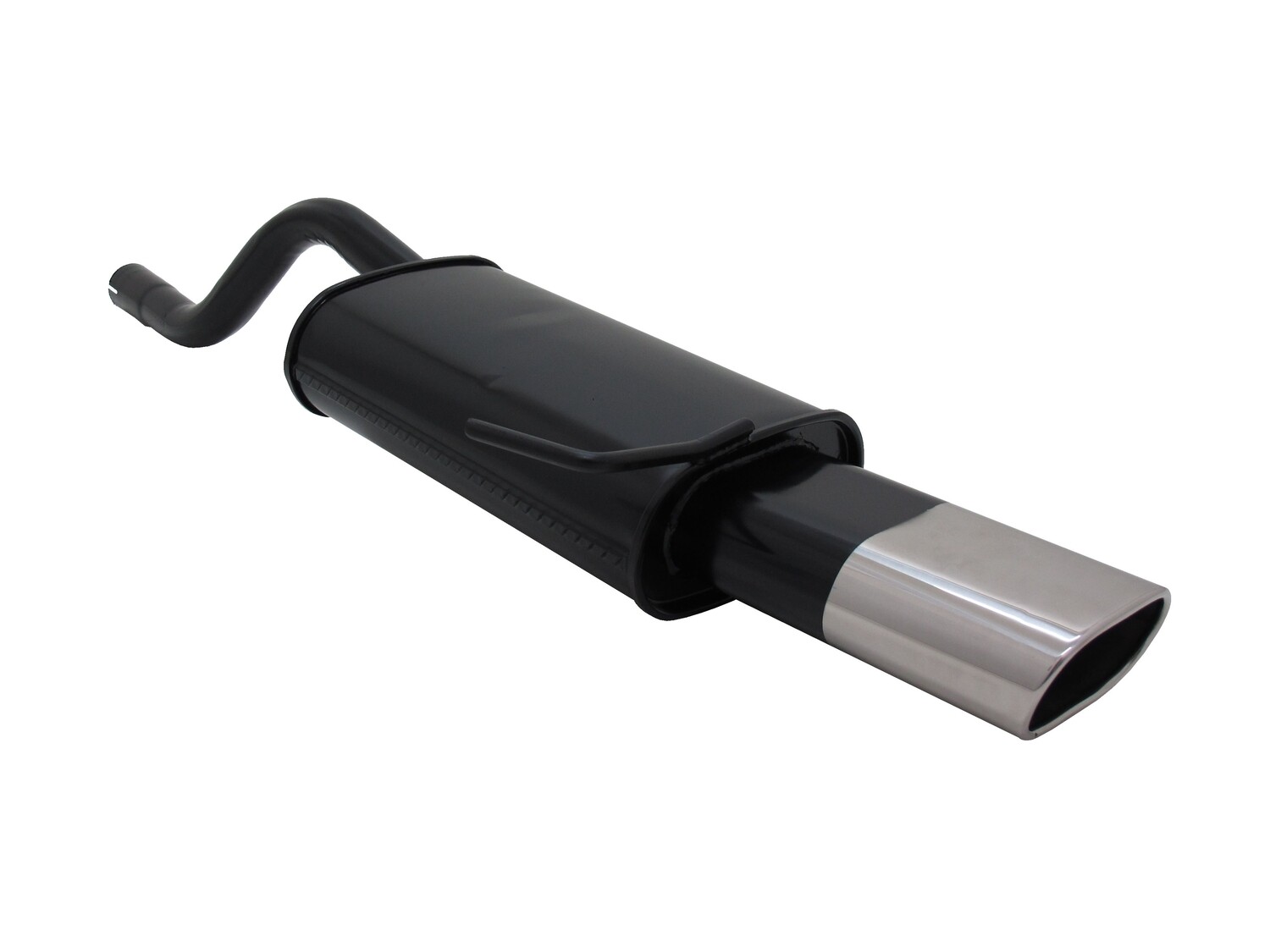 Silencieux / Pot d'échappement  en acier 135 x 75mm pour Renault Clio 2 à partir de 1998