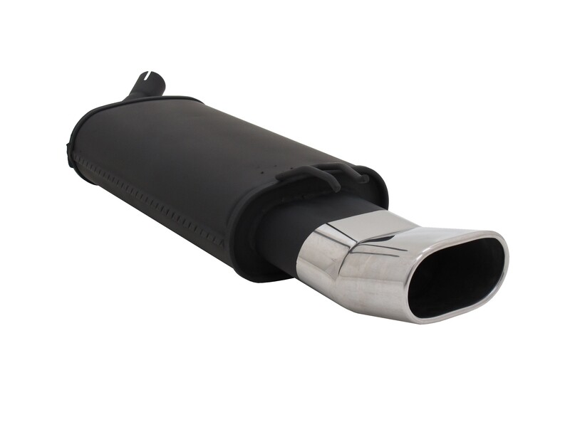 Silencieux / Pot d'échappement  en acier 135 x 75mm pour Renault Twingo I 1993 - 2007