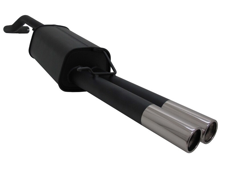 Silencieux / Pot d'échappement  en acier 2x76mm pour Skoda Octavia 1U