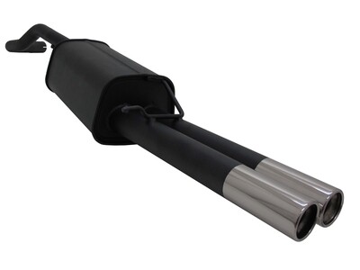 Silencieux / Pot d'échappement  en acier 2x76mm pour Skoda Octavia 1U