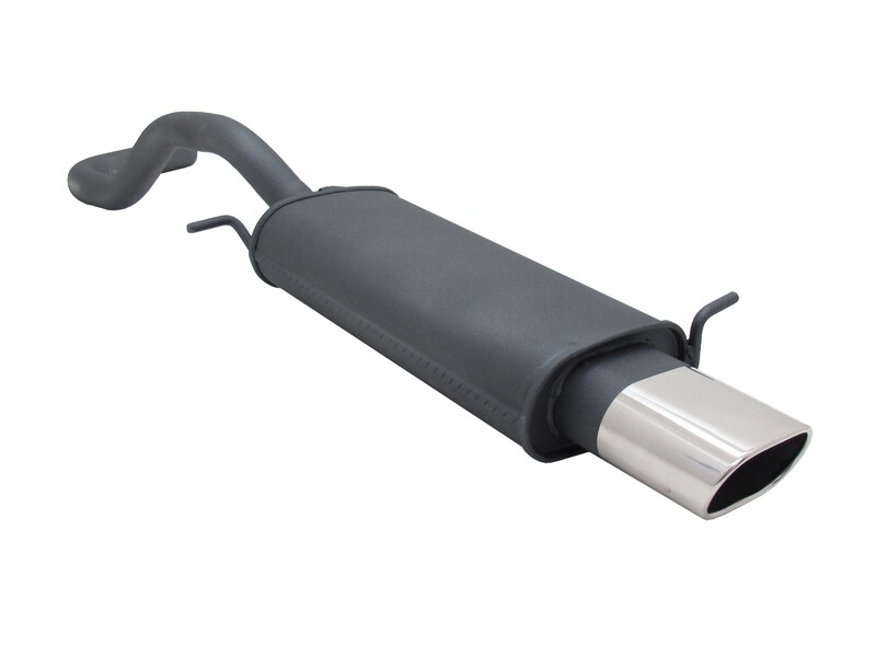 Silencieux / Pot d'échappement en acier 135x75mm pour Seat Ibiza 1996 - 1999
