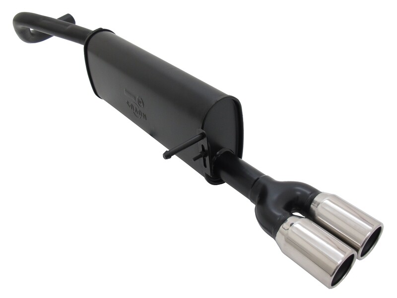 Silencieux / Pot d'échappement en acier 2x76mm pour Seat Ibiza 6J / 6P