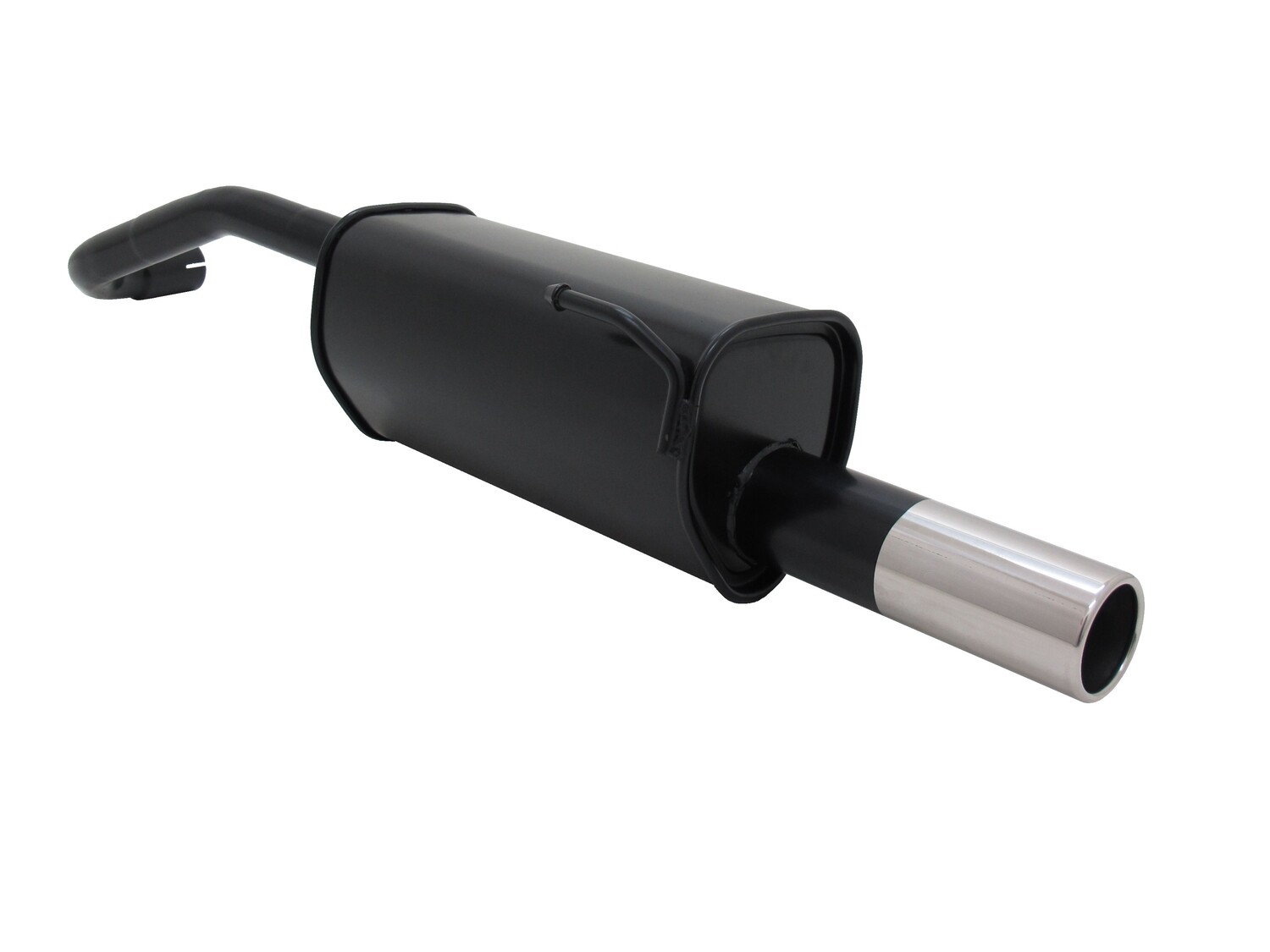 Silencieux / Pot d'échappement en acier 1x76mm pour Seat Arosa 1998 - 2004 + Volkswagen Lupo 1998 - 2005
