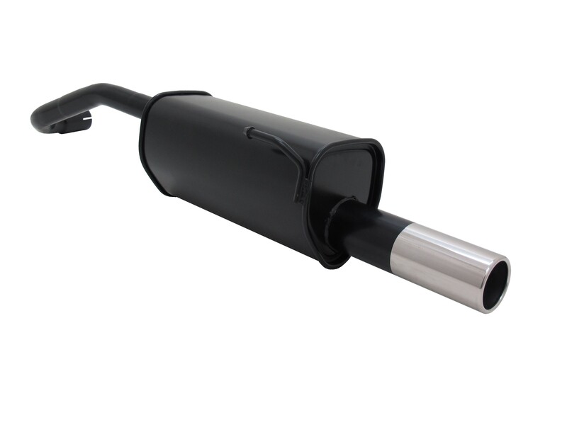 Silencieux / Pot d'échappement en acier 1x76mm pour Seat Arosa 1998 - 2004 + Volkswagen Lupo 1998 - 2005