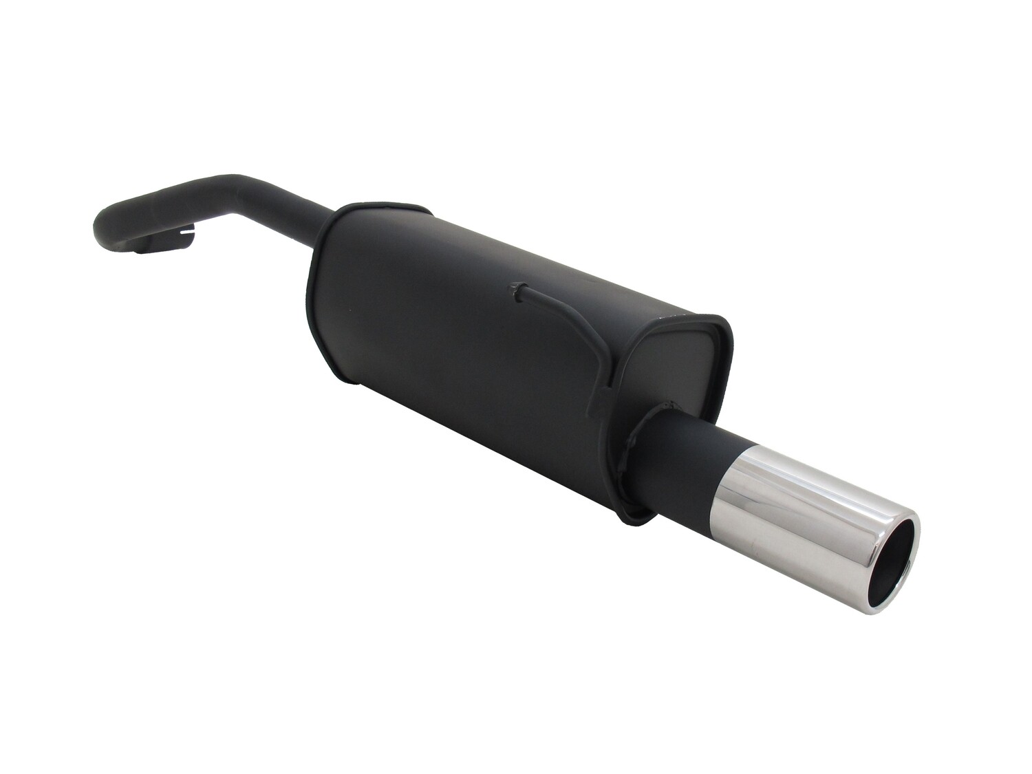 Silencieux / Pot d'échappement en acier 1x90mm pour Seat Arosa 1998 - 2004 + Volkswagen Lupo 1998 - 2005