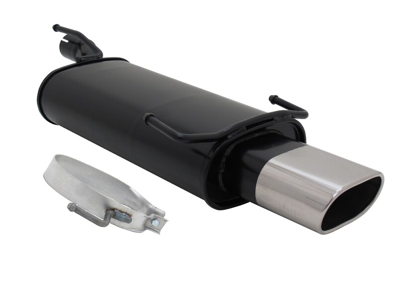 Silencieux / Pot d'échappement en acier pour Opel Kadett E + Astra F