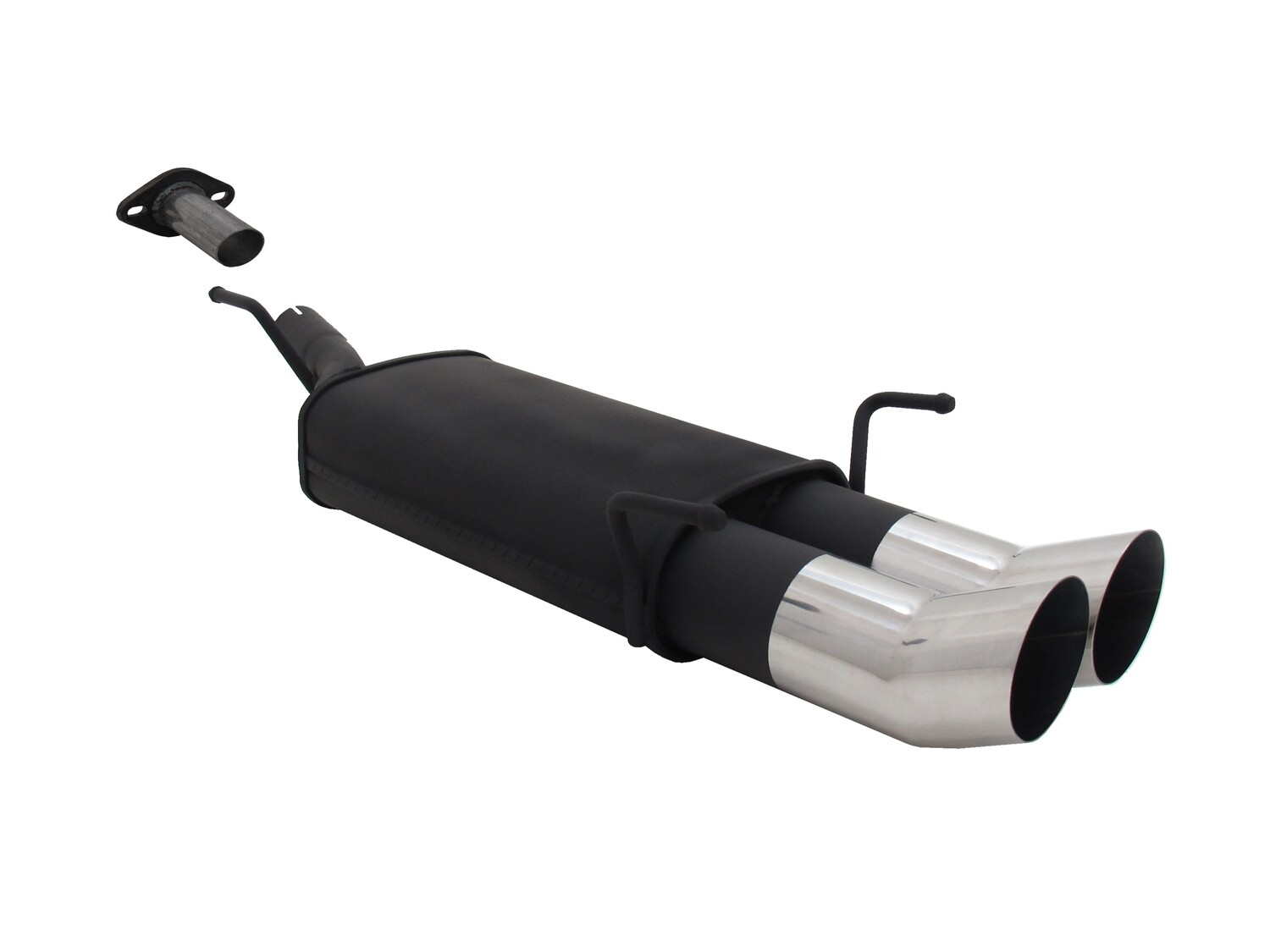 Silencieux / Pot d'échappement en acier 2x90mm pour Opel Astra G 1998 - 2004