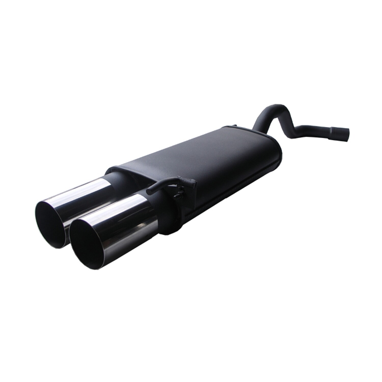 Silencieux / Pot d'échappement en acier 2x76mm pour Opel Astra G 1998 - 2004