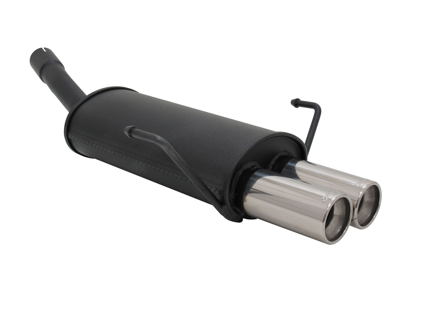 Silencieux / Pot d'échappement en acier 2x76mm pour Opel Astra G 1998 - 2004