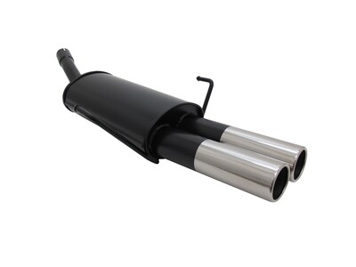 Silencieux / Pot d'échappement en acier 2x76mm pour Opel Astra H