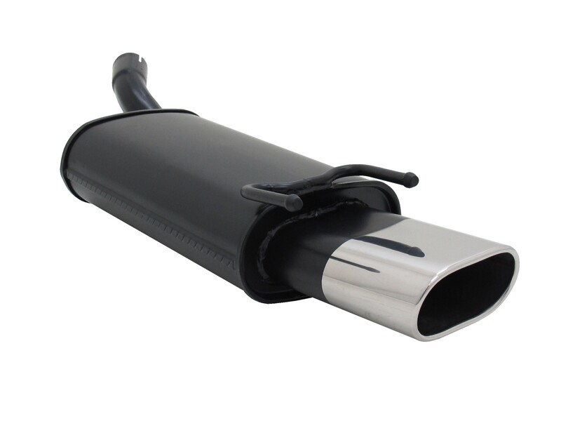 Silencieux / Pot d'échappement en acier pour Opel Corsa B 1993 - 2000