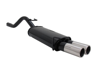 Silencieux / Pot d'échappement en acier 2x76mm pour Opel Corsa D 2006 - 2014