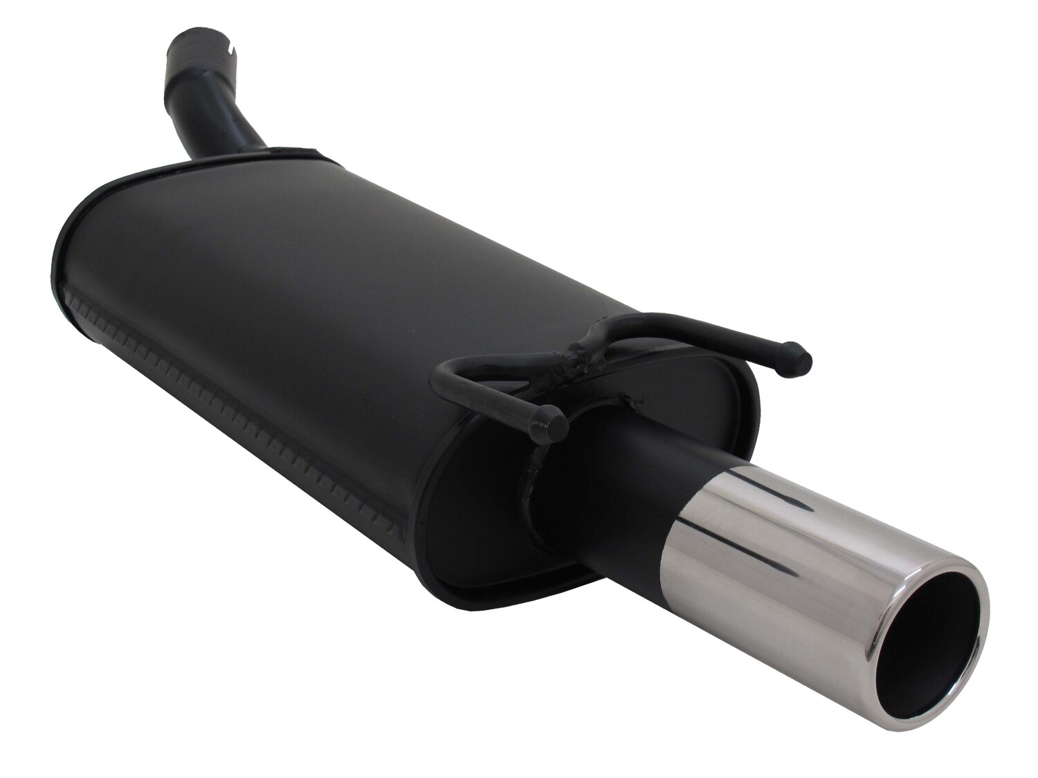 Silencieux / Pot d'échappement en acier 1x76mm pour Opel Corsa B 1993 - 2000