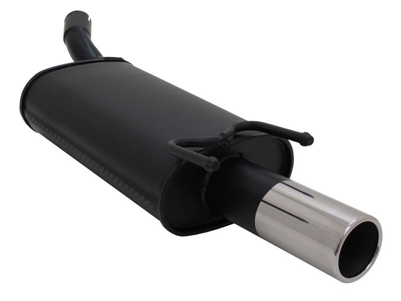 Silencieux / Pot d'échappement en acier 1x76mm pour Opel Corsa B 1993 - 2000