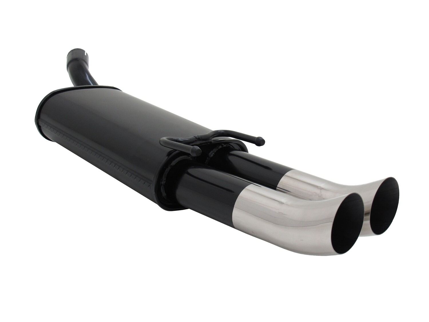 Silencieux / Pot d'échappement en acier 2x76mm pour Opel Tigra A 1994 - 2000