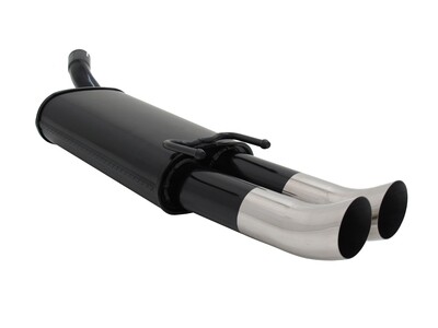 Silencieux / Pot d'échappement en acier 2x76mm pour Opel Tigra A 1994 - 2000