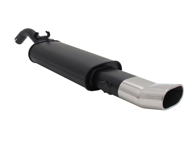 Silencieux / Pot d'échappement en acier 135x75mm pour Volkswagen Golf 2 1983 - 1991