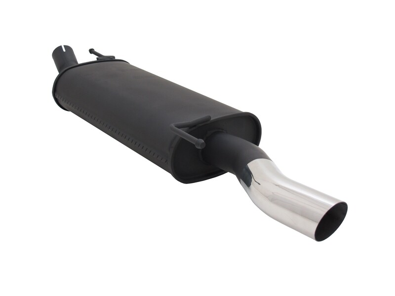 Silencieux / Pot d'échappement en acier 1x60mm pour Volkswagen Golf 3 1991 - 1998 + Golf 4 1998 - 2002