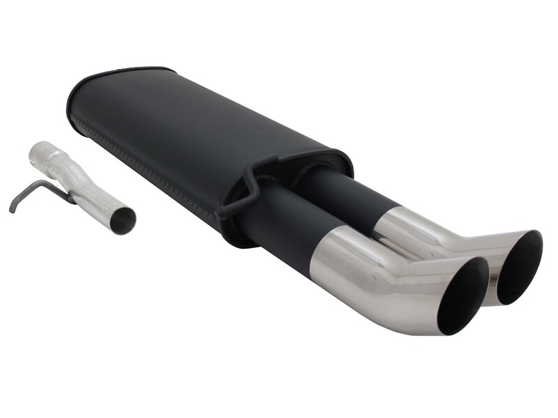 Silencieux / Pot d'échappement en acier 2x76mm pour Volkswagen Passat B3 / B4 1988 - 1997