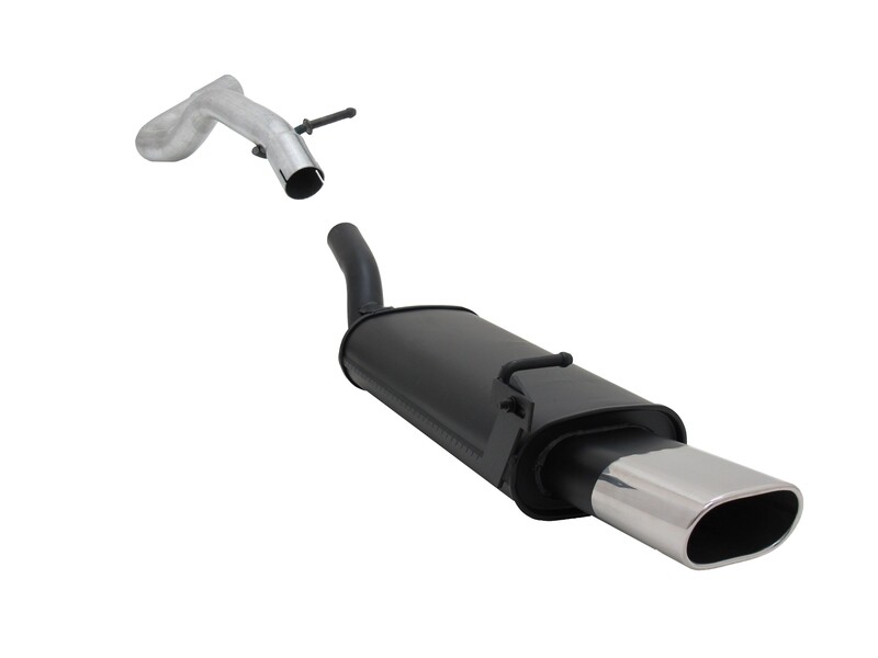 Silencieux / Pot d'échappement en acier pour Volkswagen New Beetle + Audi A3 + Seat Leon