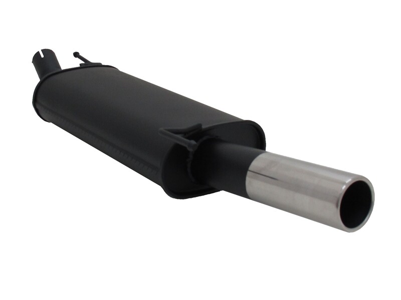 Silencieux / Pot d'échappement en acier 1x76mm pour Volkswagen Golf 3 1991 - 1998 + Golf 4 1998 - 2002