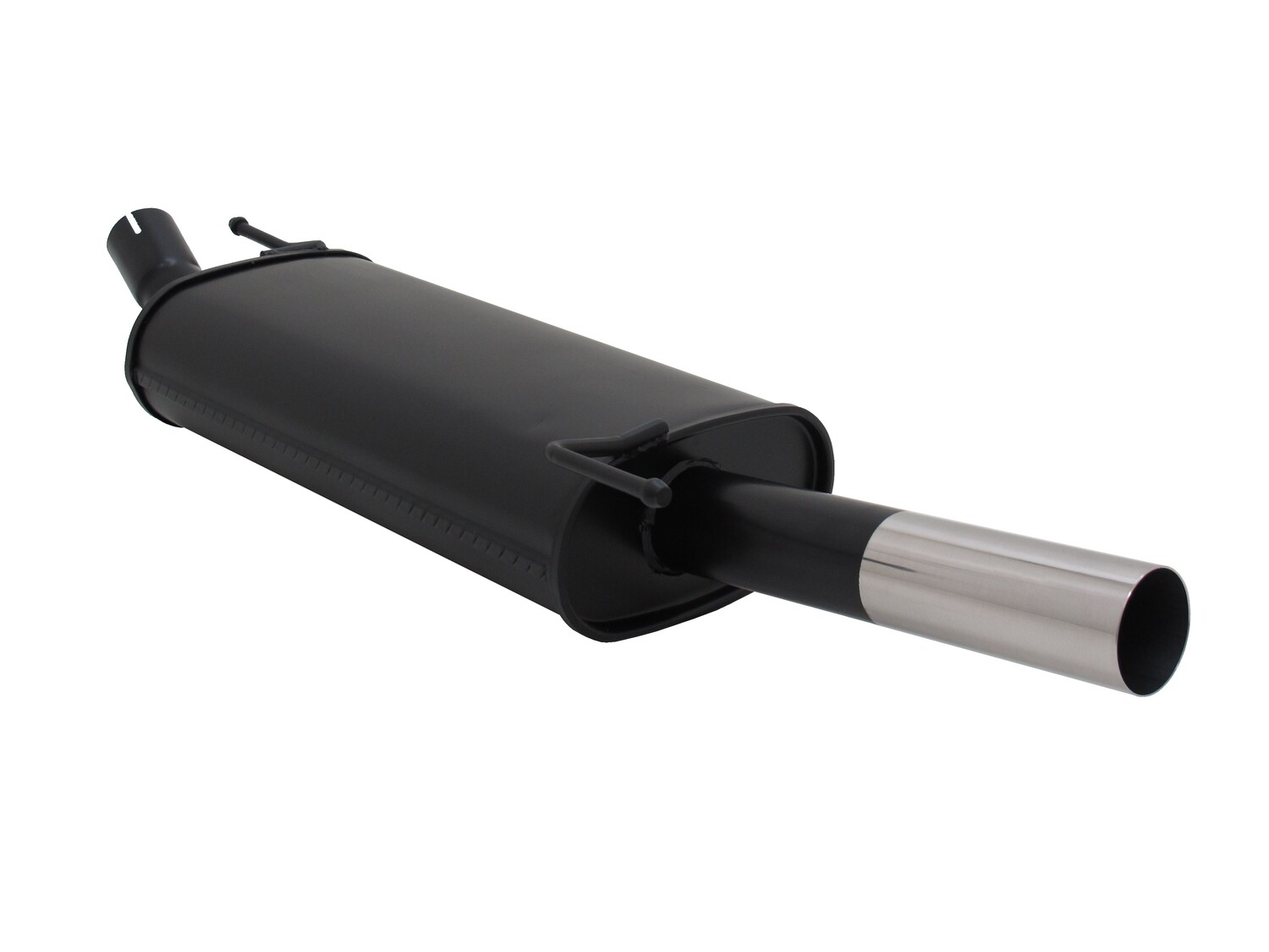 Silencieux / Pot d'échappement en acier 1x60mm pour Volkswagen Golf 3 1991 - 1998 + Golf 4 1998 - 2002