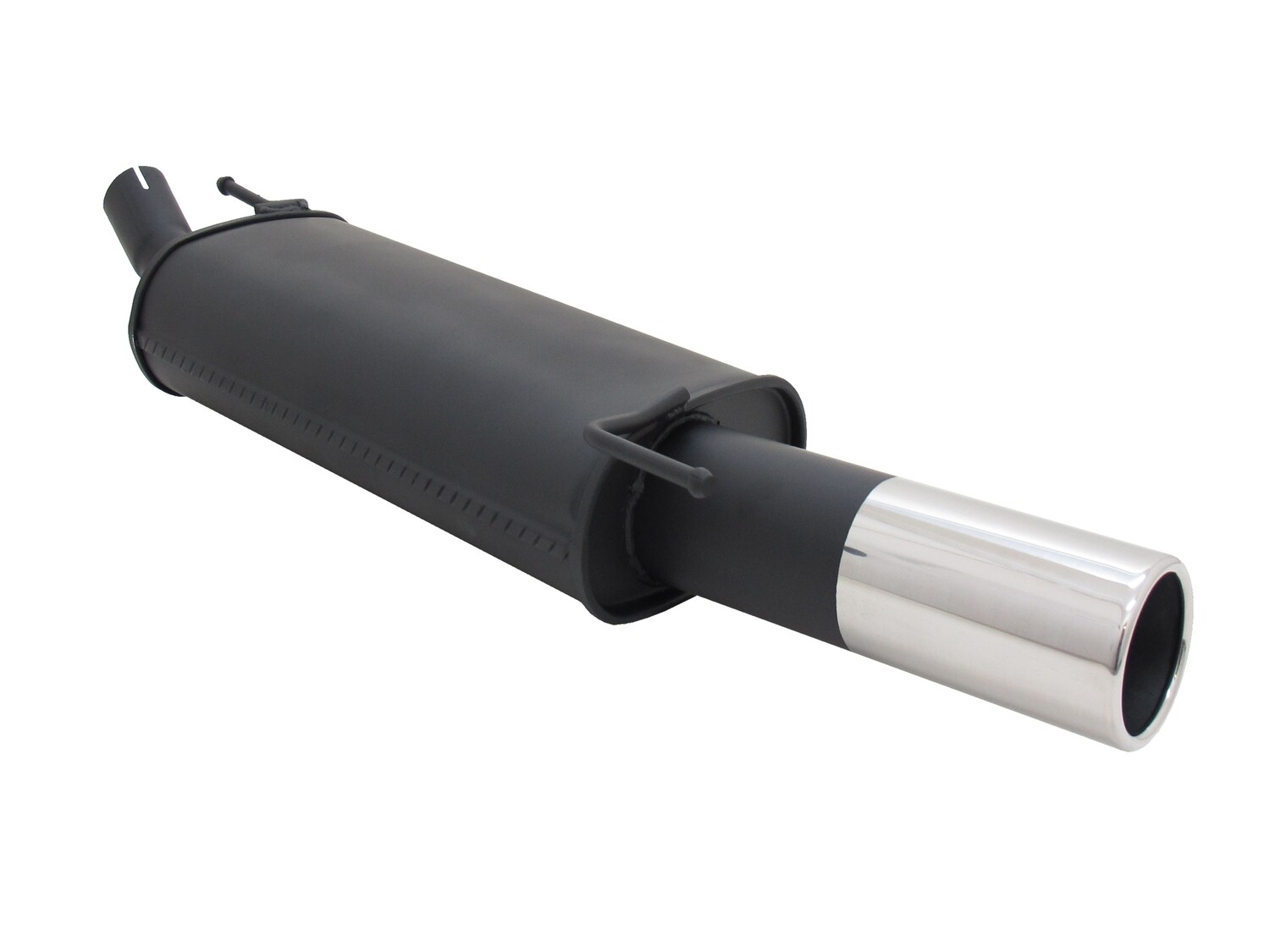 Silencieux / Pot d'échappement en acier 1x90mm pour Volkswagen Golf 3 1991 - 1998 + Golf 4 1998 - 2002
