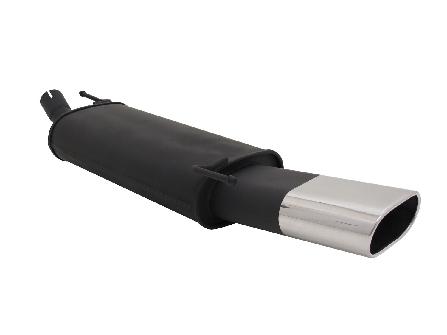 Silencieux / Pot d'échappement en acier 135x75mm pour Volkswagen Golf 3 1991 - 1998 + Golf 4 1998 - 2002