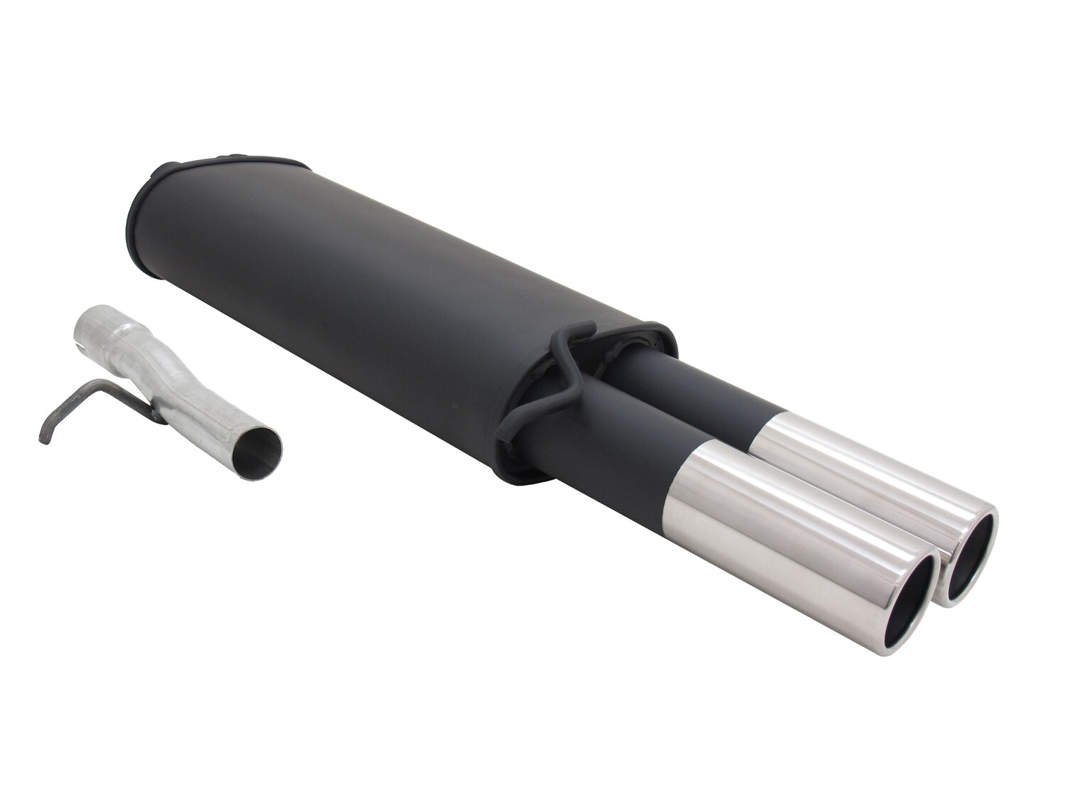 Silencieux / Pot d'échappement en acier 2x76mm pour Volkswagen Passat B3 / B4 1988 - 1997