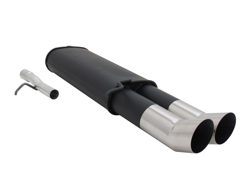 Silencieux / Pot d'échappement en acier 2x90mm pour Volkswagen Passat B3 / B4 1988 - 1997