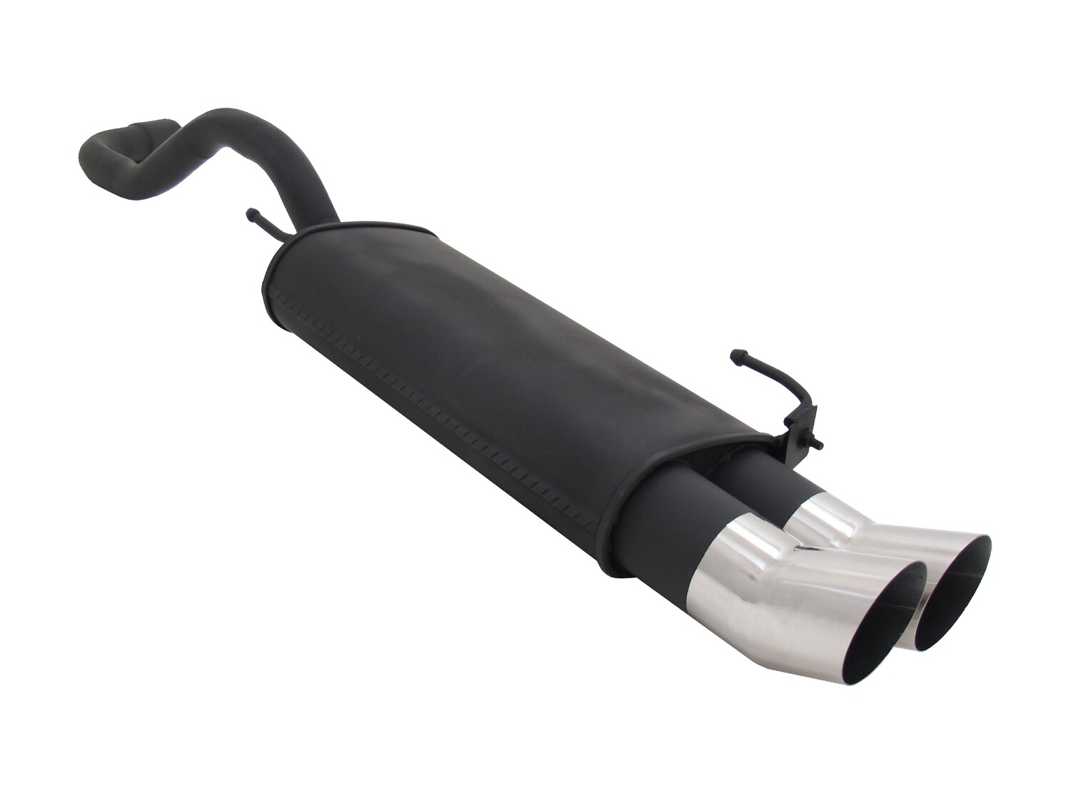 Silencieux / Pot d'échappement en acier 2x90mm pour Volkswagen Polo 6N 6N2 1994 - 2001